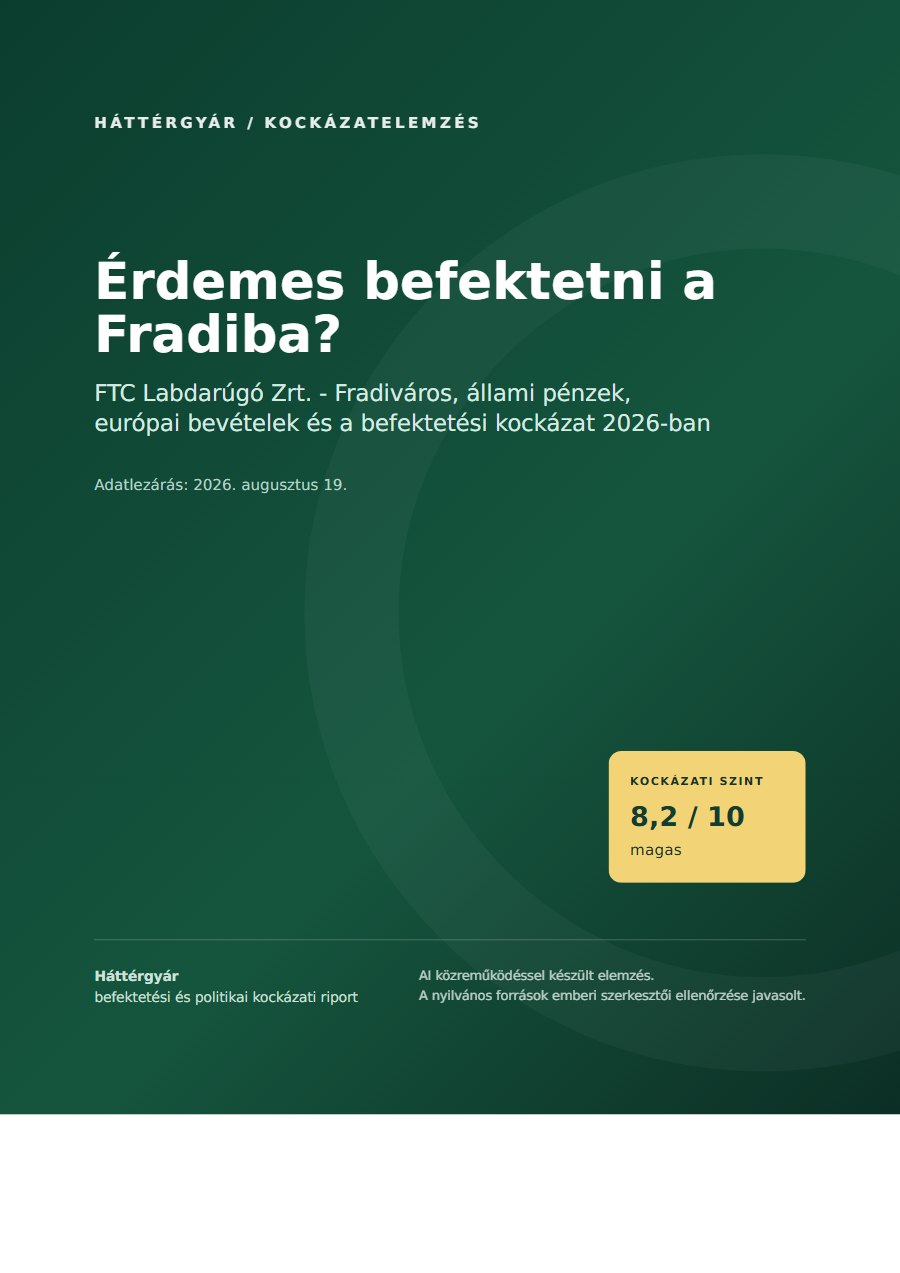 Érdemes befektetni a Fradiba? borítója