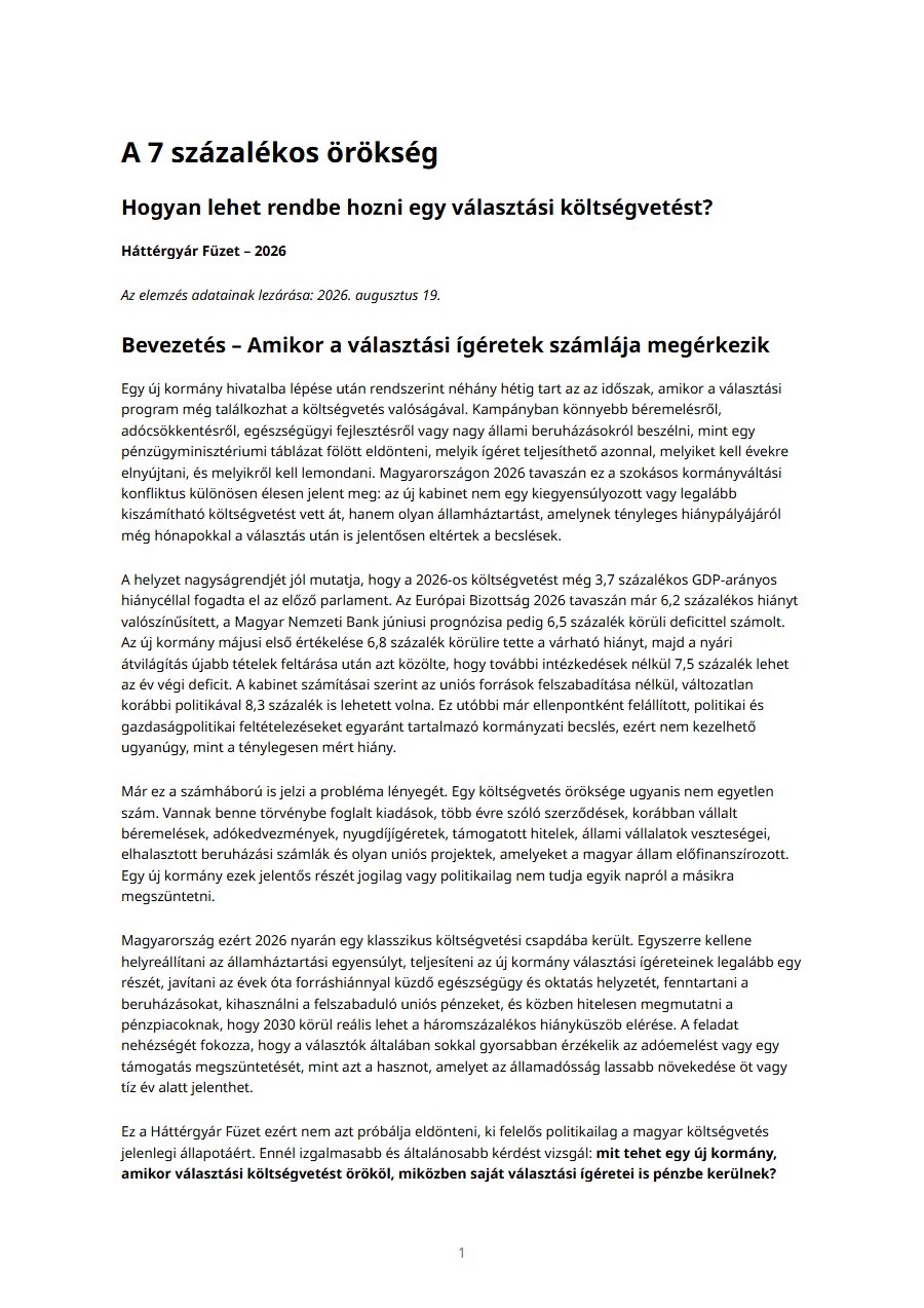 A 7 százalékos örökség borítója
